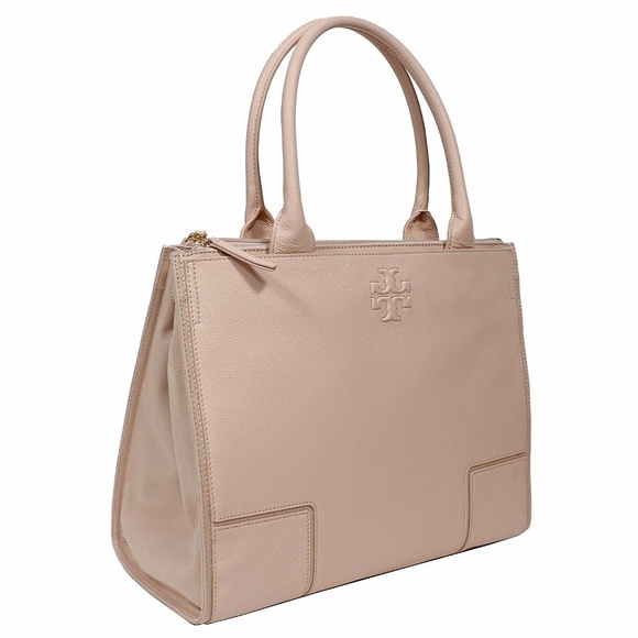Tory Burch Handbags - HOT-Tory Burch Ella Leather Tote Light oak/Blush